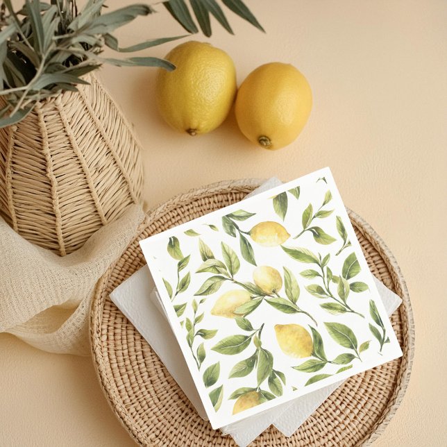 Servilleta De Papel Boda Amarillo Lemon Mediterráneo Amalfi (Subido por el creador)