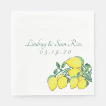 Boda Amarillo Limón Ramillete Aquarela