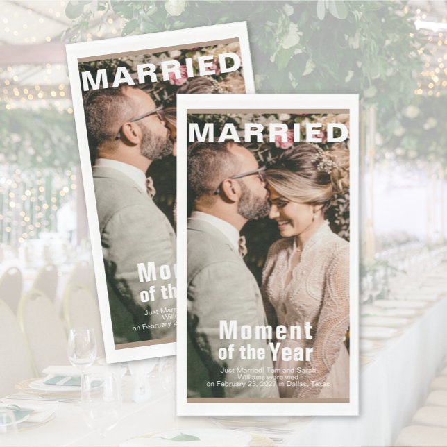 Servilleta De Papel Boda Añadir Napkin de papel fotográfico (Wedding Add Photo Paper Napkins)