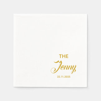 Servilleta De Papel Boda Aniversario de compromiso personalizado