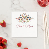 Boda Artística Botánica Floral Paisley de Lujo
