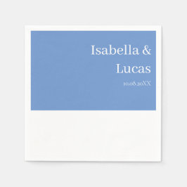 Servilleta De Papel Boda azul de Cornflower