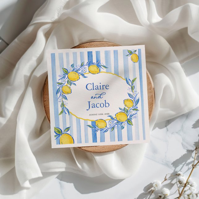 Servilleta De Papel Boda Azul Mediterráneo (Subido por el creador)