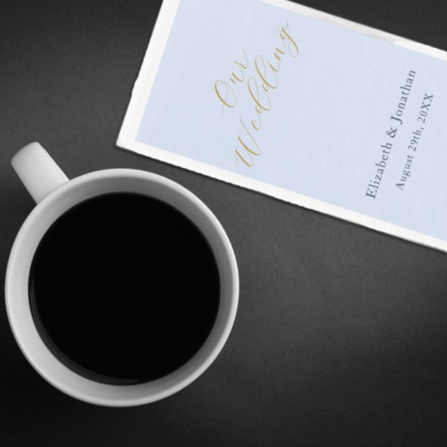 Servilleta De Papel Boda azul opulento (Subido por el creador)