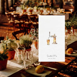 Servilleta De Papel Boda Beer Tap