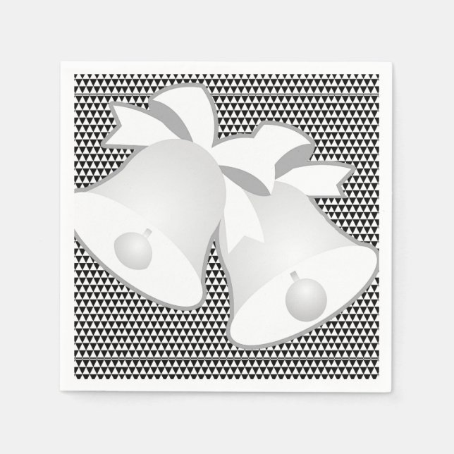 Servilleta De Papel Boda Bells (Anverso)