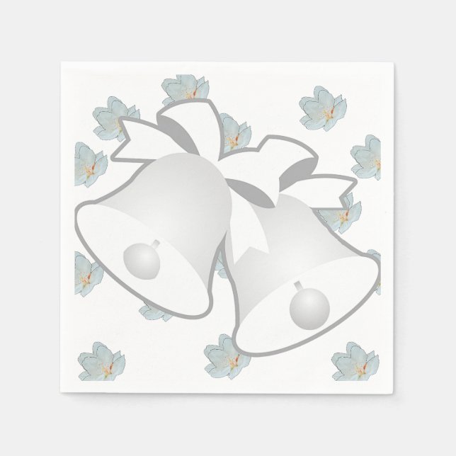 Servilleta De Papel Boda Bells (Anverso)