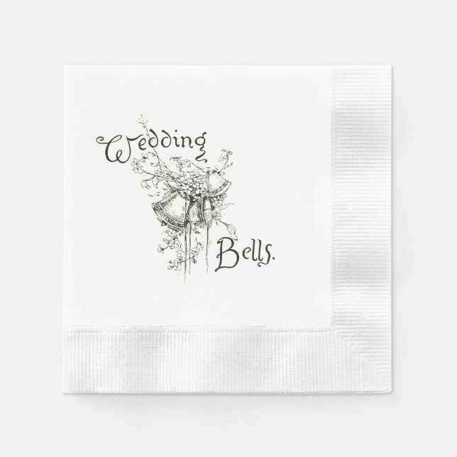 Servilleta De Papel Boda Bells Napkins (Anverso)