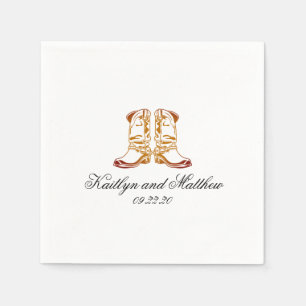 Servilleta De Papel Boda Best Western Dark Brown