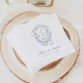 Servilleta De Papel Boda Blue Toile Papel Napkins Chinoiserie