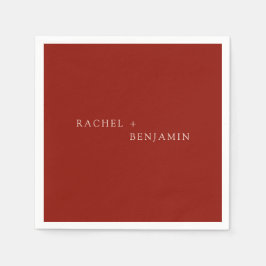 Servilleta De Papel Boda bohemia Terracotta Minimalista Moda moderna