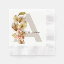 Servilleta De Papel Boda Boho - Personalizado
