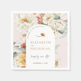 Servilleta De Papel Boda Botánica de Floral Boho y Verdor