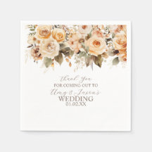 Boda Botánica Floral Beige Neutro Marrón