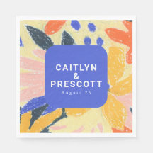 Boda botánico de arte azul moderno Resumen