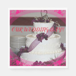 Servilleta De Papel BODA CAKE Closeup PAPkin