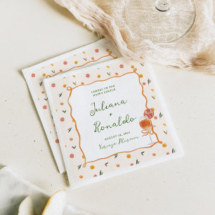 Servilleta De Papel Boda Caprichosa de Cítricos Italianos