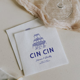 Servilleta De Papel Boda Caprichosa Garabato