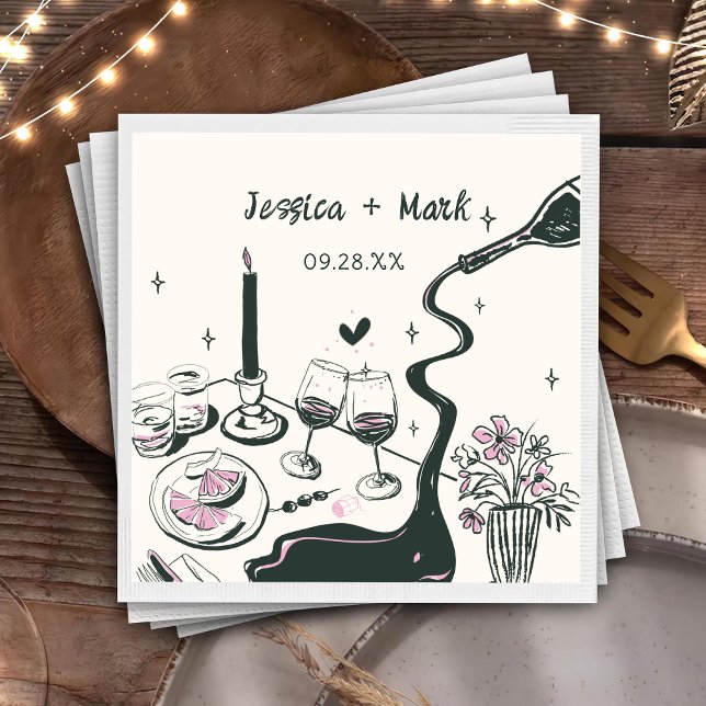 Servilleta De Papel Boda caprichoso de mano (Subido por el creador)