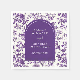 Servilleta De Papel Boda Chinoiserie Purple Antique