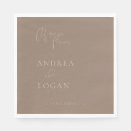 Servilleta De Papel Boda clásico elegante Minimalista moderno