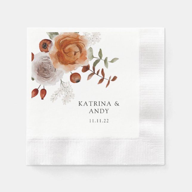 Servilleta De Papel Boda Cocktail Napkins (Anverso)