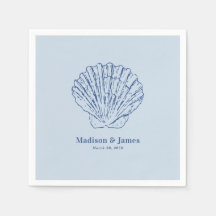 Boda Costera Moderna de Azul Polvoriento