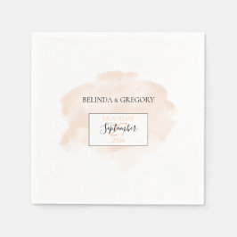 Servilleta De Papel Boda de acuarela elegante