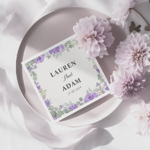 Boda de acuarela floral púrpura rusa
