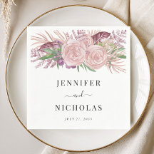 Boda de acuarela floral rosa rubor
