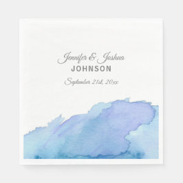 Servilleta De Papel Boda de agua azul turquesa Verde azulada azul