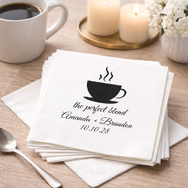 Servilleta De Papel Boda de amantes del café La mezcla perfecta