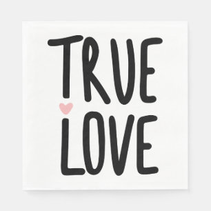 Servilleta De Papel Boda de amor verdadero lindo