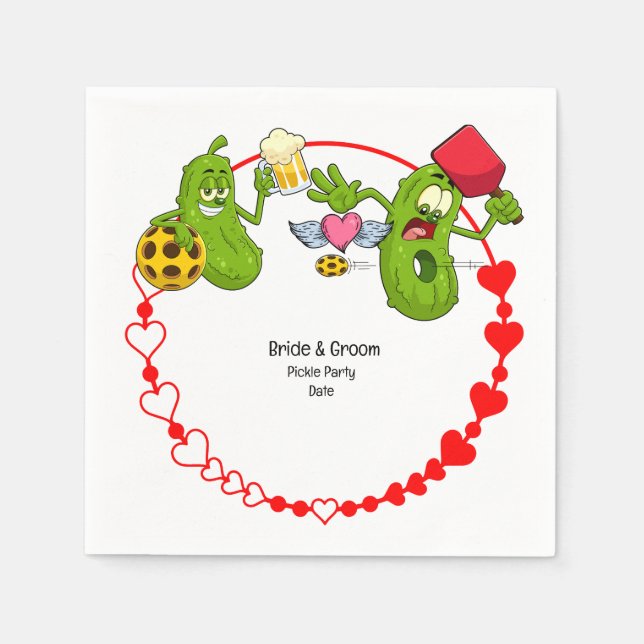 Servilleta De Papel Boda de baloncesto (Anverso)