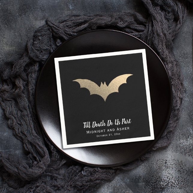Servilleta De Papel Boda de Bats Halloween (Subido por el creador)
