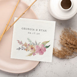 Servilleta De Papel Boda de Blooms Pintado