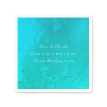 Boda de Boda Metálica de Ocean Tiffany Aqua