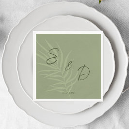 Servilleta De Papel Boda de Boho personalizado