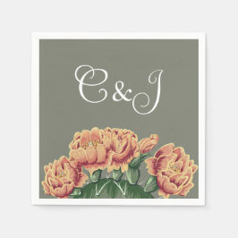 Servilleta De Papel Boda de Cactus del Desierto Pear