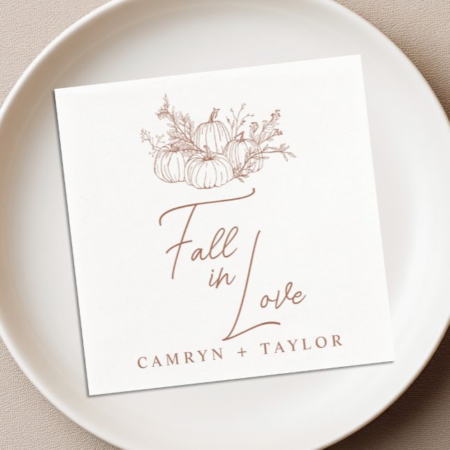 Servilleta De Papel Boda de Calabaza (Subido por el creador)