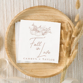 Servilleta De Papel Boda de calabaza