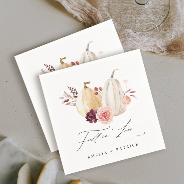 Servilleta De Papel Boda de calabaza de otoño enamorarse (Subido por el creador)