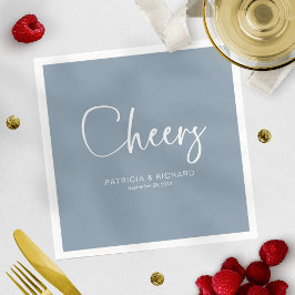 Servilleta De Papel Boda de Caligrafía Moderna Cheers 