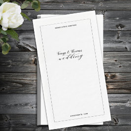 Servilleta De Papel Boda de caligrafía rusa