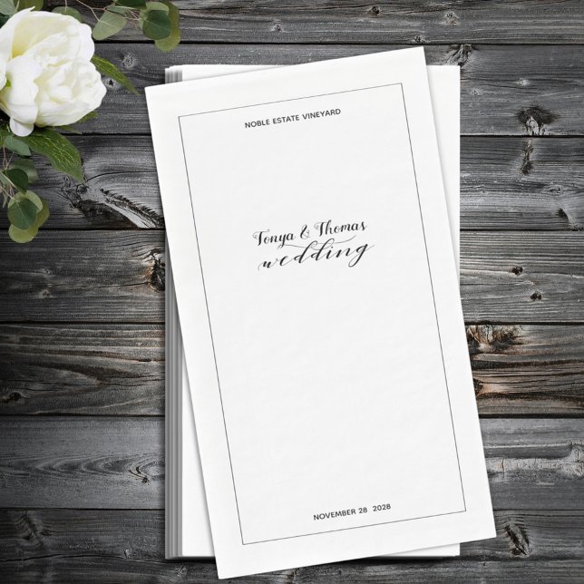 Servilleta De Papel Boda de caligrafía rusa (Subido por el creador)
