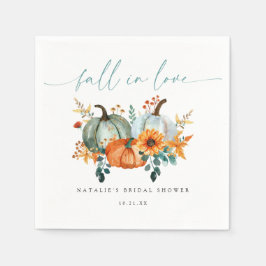 Servilleta De Papel Boda de Campo Bohemio Rústico con Calabazas