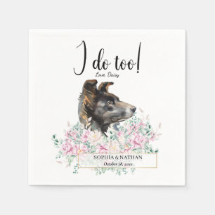 Servilleta De Papel Boda de cócteles Collie de borde