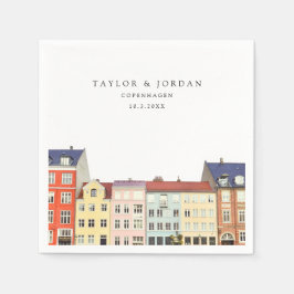 Servilleta De Papel Boda de Copenhague Personalizado papel Cocktail Na