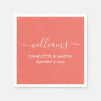 Boda de corales de guiones modernos