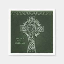 Servilleta De Papel Boda de cruces celtas tradicionales irlandesas